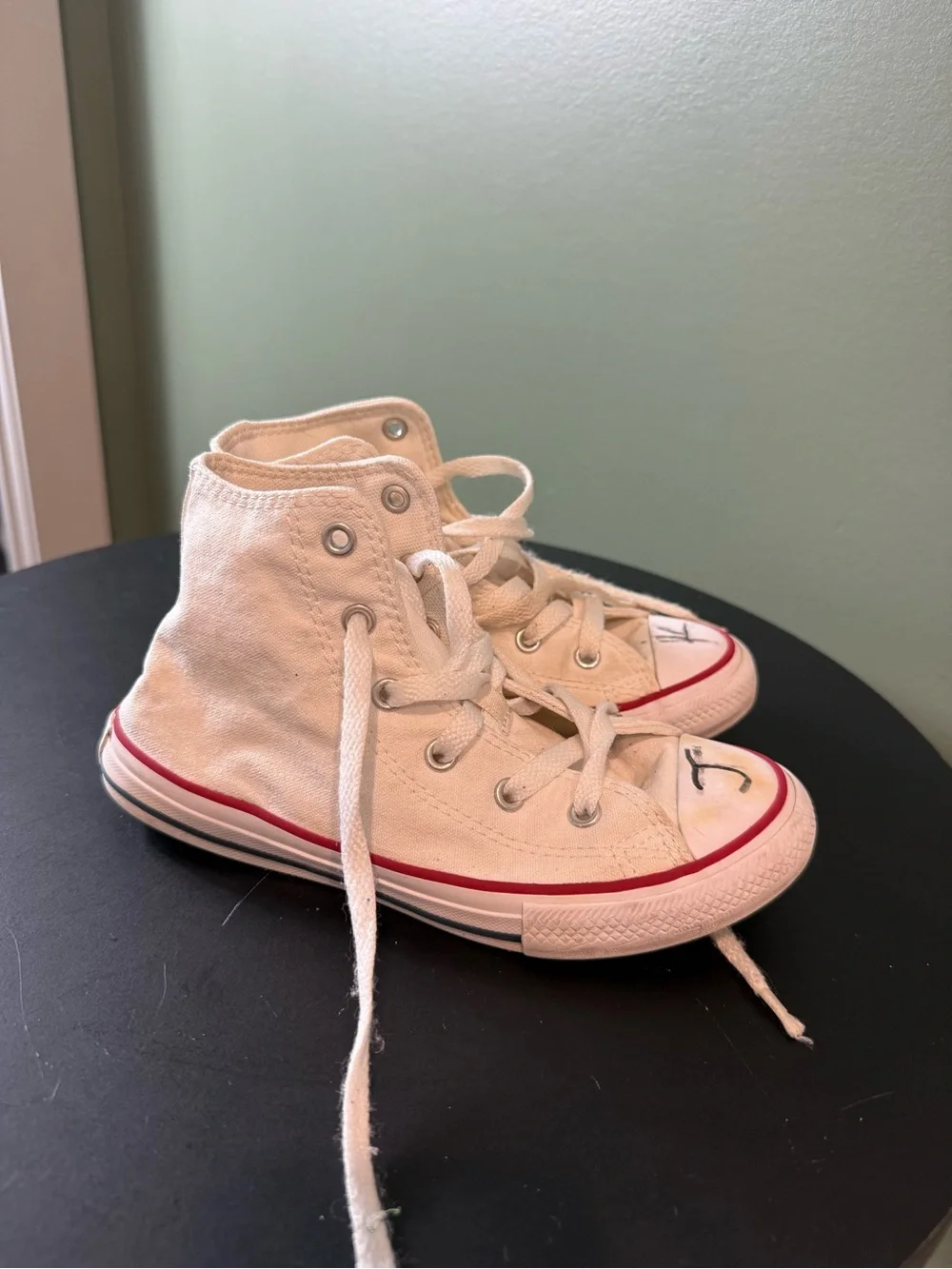 Converse Classic White High-Top Canvas Sneakers kids